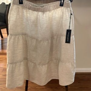 100% linen skirt by Saks Fifth Avenue white and cream both for 25 dollars